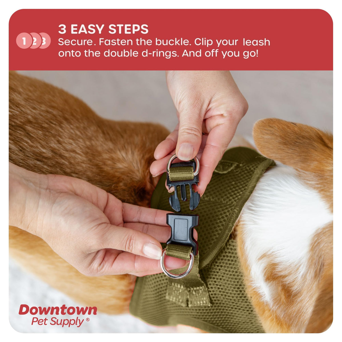 Step in Dog Harness No Pull (X-Large / Hunter Green)