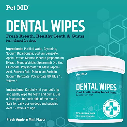 Dental Wipes for Dogs Teeth (100 Count (Pack of 1))