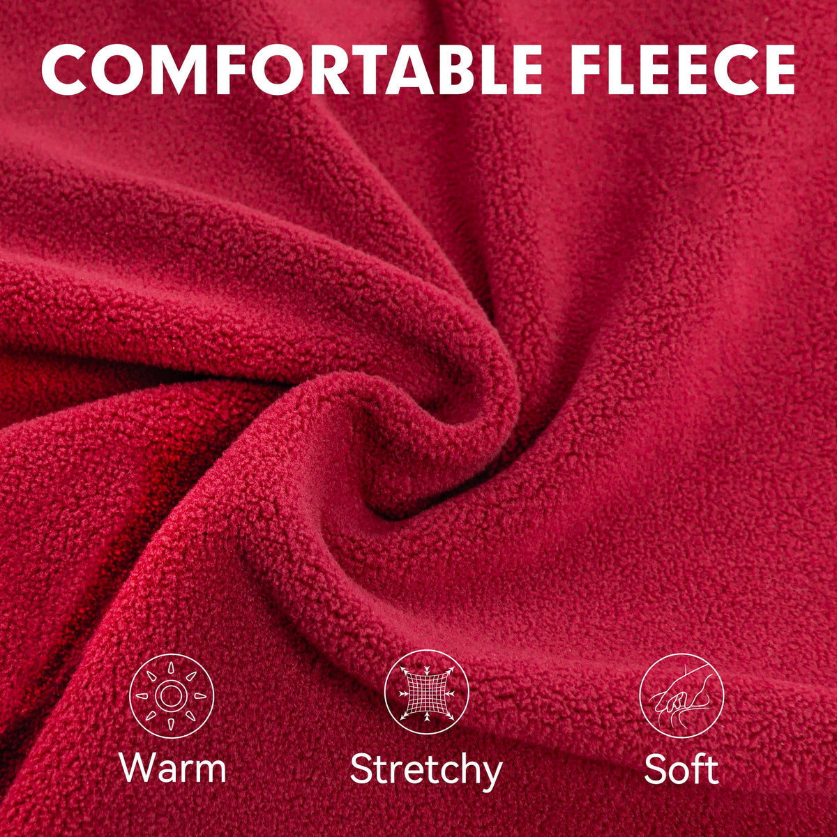 Fleece Dog Sweater (Red / Small)