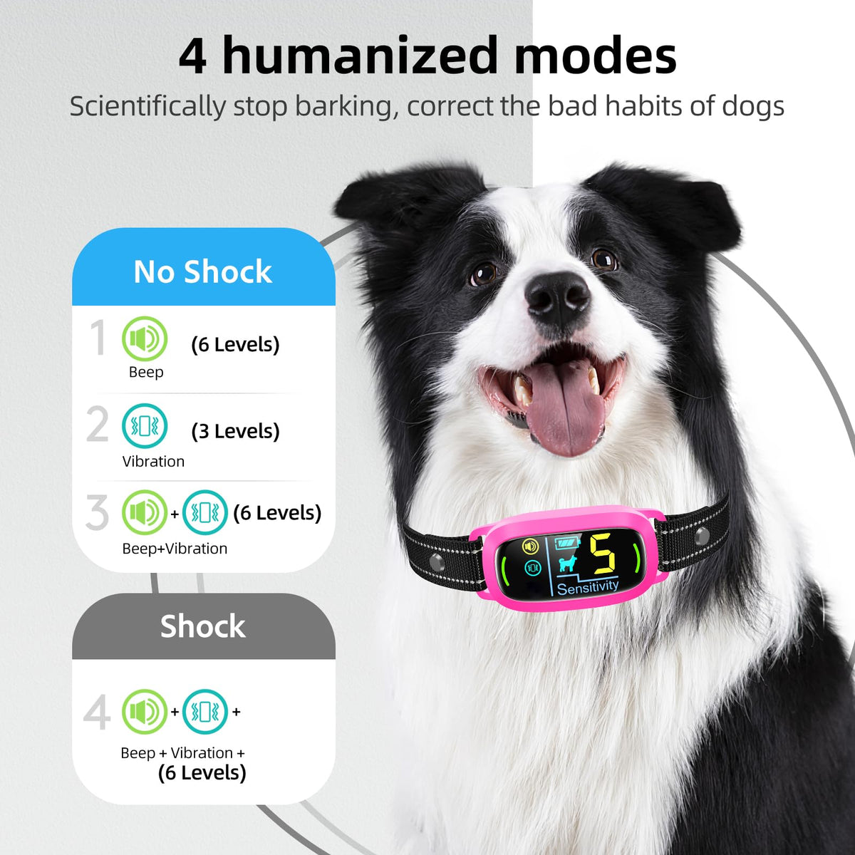 Dog Bark Collar (Hot Pink)