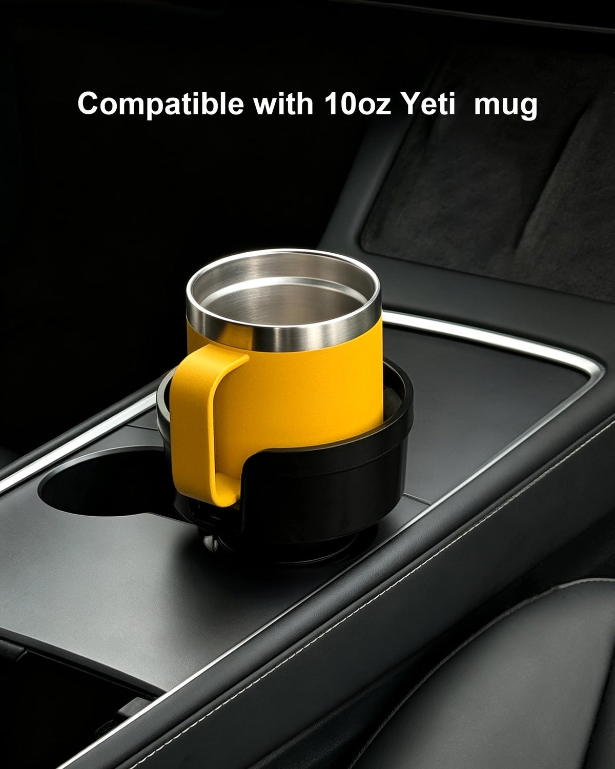 Car Cup Holder Expander for 10 (Low Profile*1 / Black)