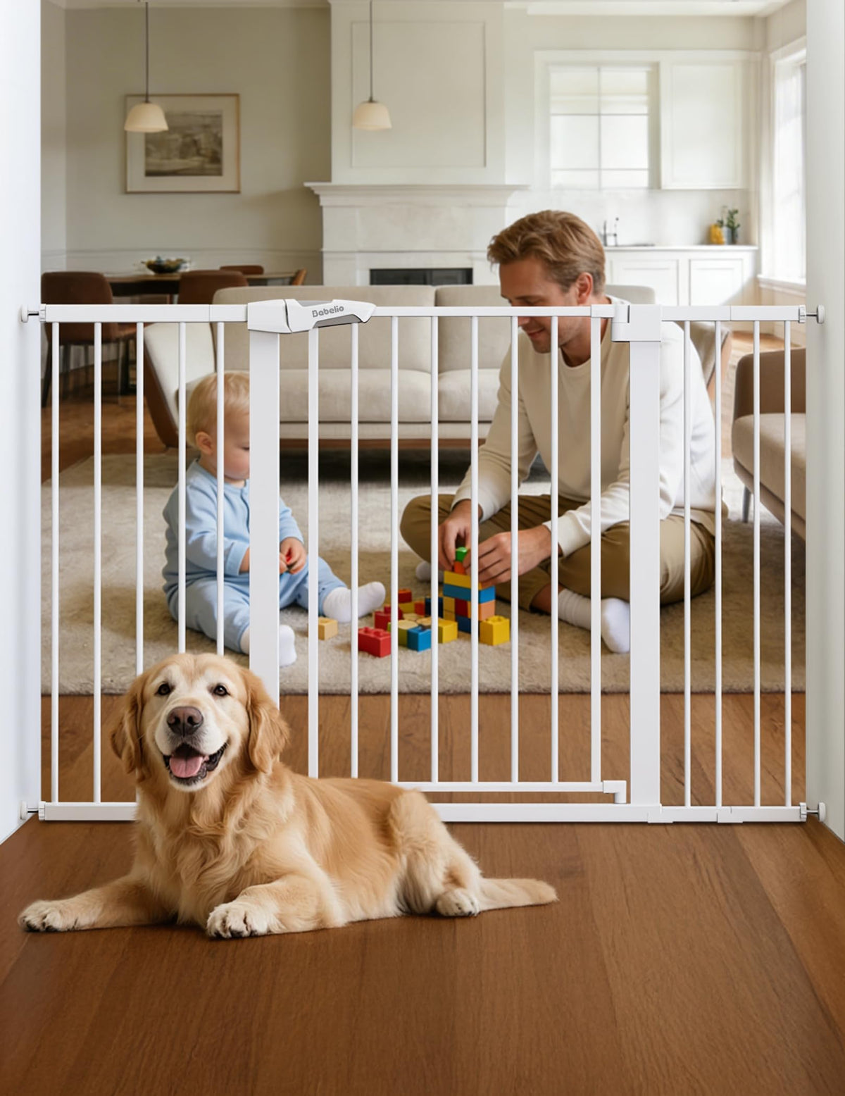29 55" Extra Wide Baby Gate (White / 36" Tall, 29-55" Wide)