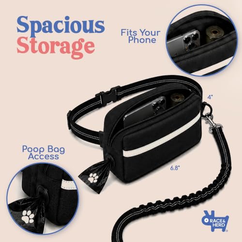 Dog Running Leash Hands Free (Onyx)