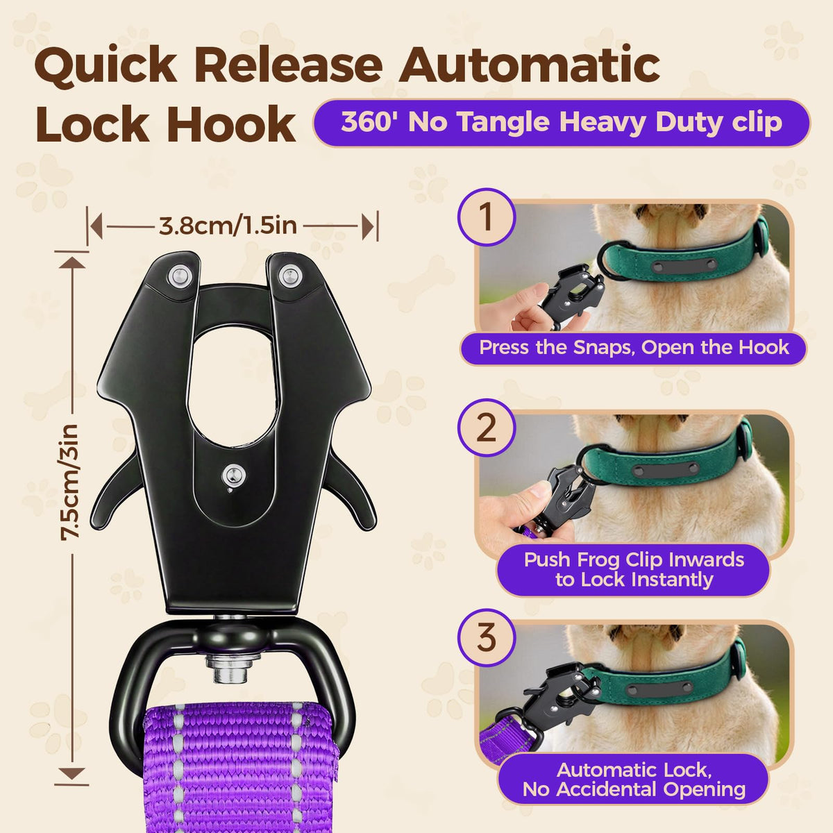 9.7FT Detachable Hand (Purple)