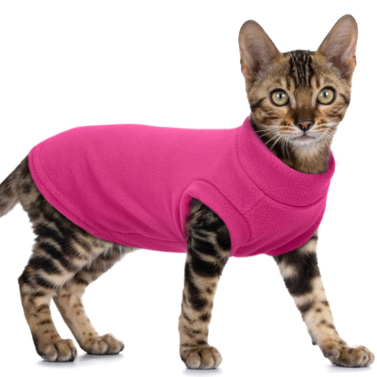 Hairless Cat Clothes (Large / Rose Pink)