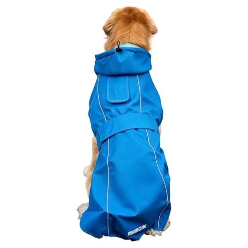 Waterproof Dog Raincoat (Blue / XX-Large(55-77lb))