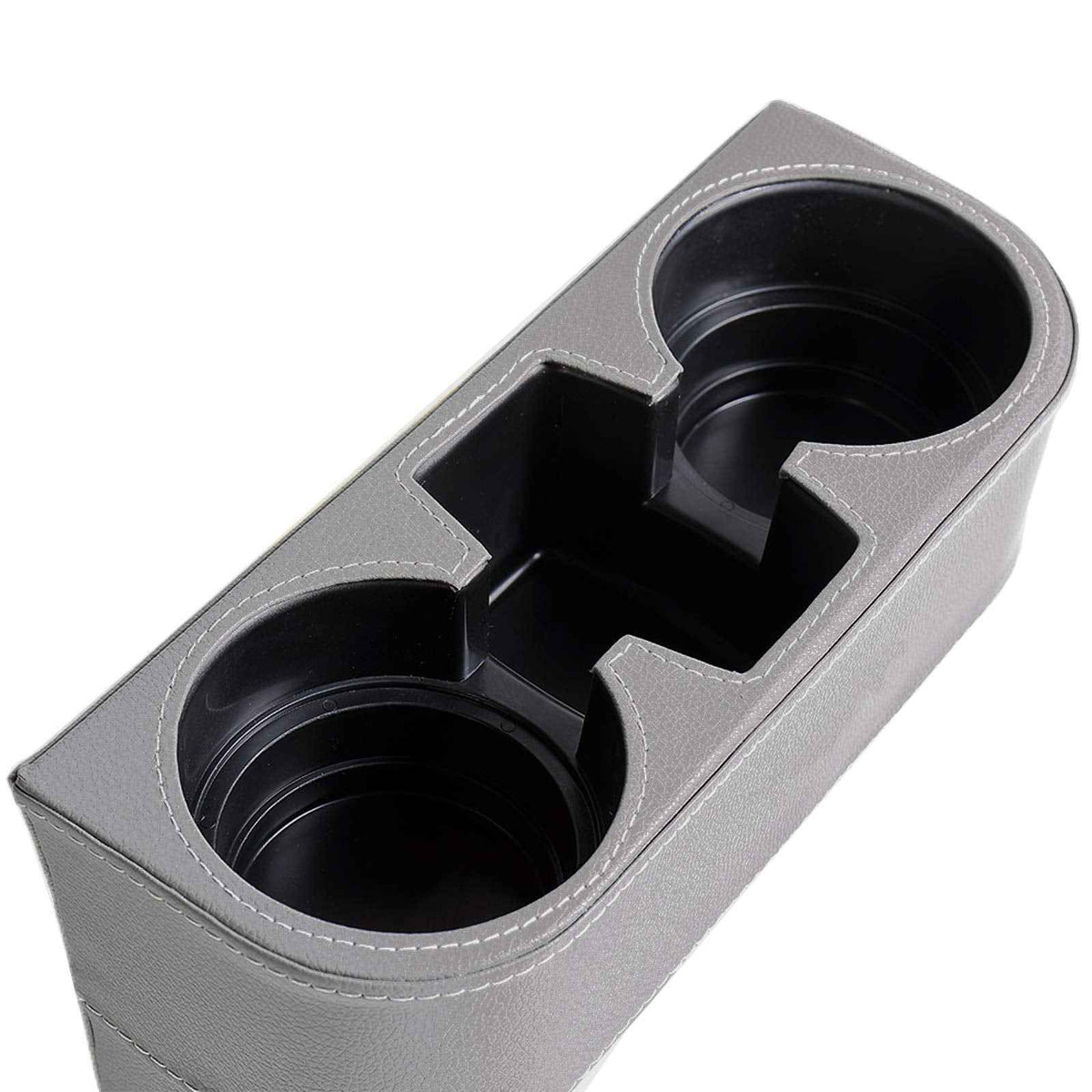 Car Seat Gap Filler Organizer with Cup Holder (PUBD-Gray)
