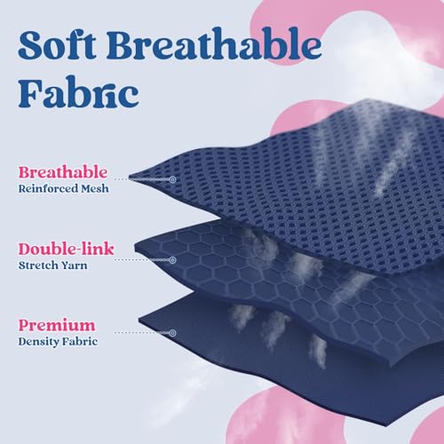 Dog Harness Small Sized and Leash Set (Navy Blue & Rose Red / XXS (Chest: 12.4"-14.2"))