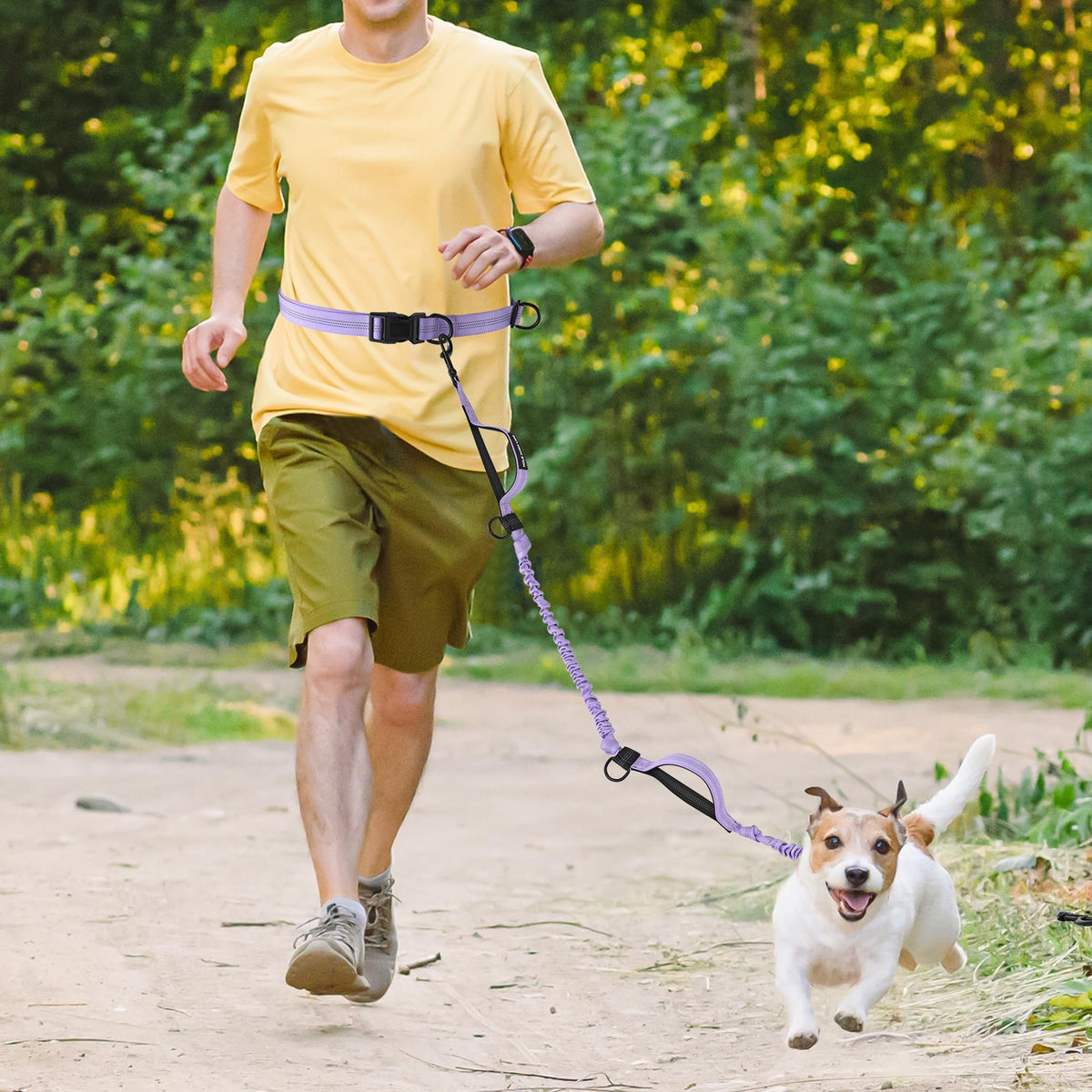 Hands Free Leash (Light Purple / 7FT Hands Free)