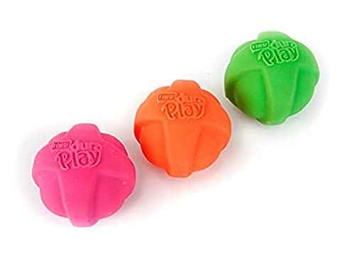 Dura Play Bacon Scented Squeak Ball Dog Toy for Small Breeds (Small Ball / 3 Count)