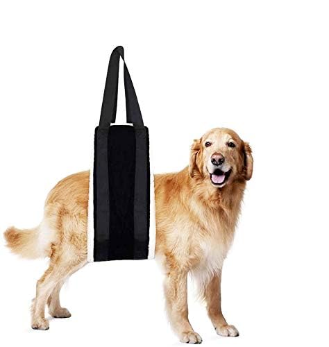30 120 lbs Dog Sling for Large Dogs Hind Leg Support (Black)