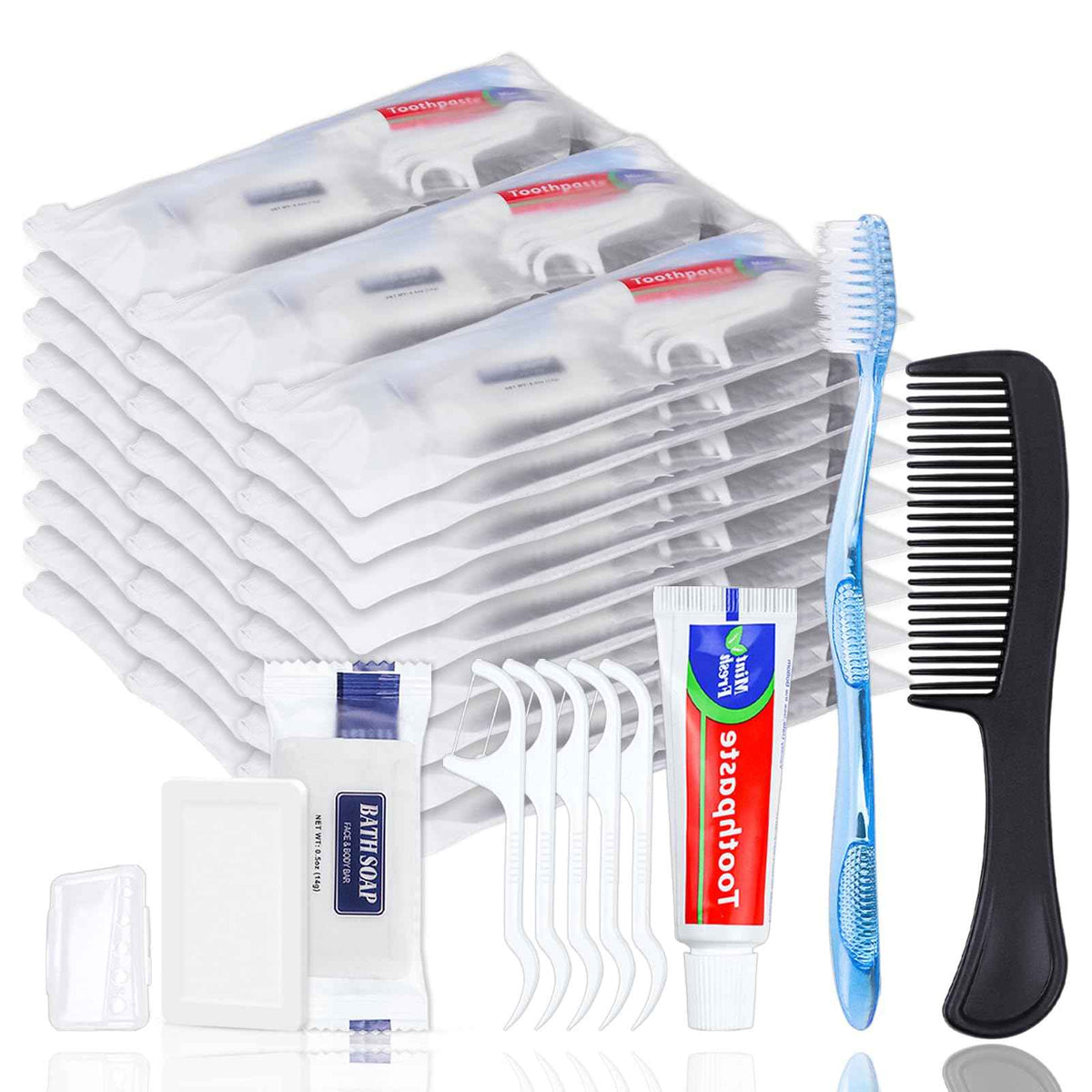 25 Set Personal Hygiene Kit Basic Toiletry Kits Homeless Supplies (1 Count (Pack of 25))