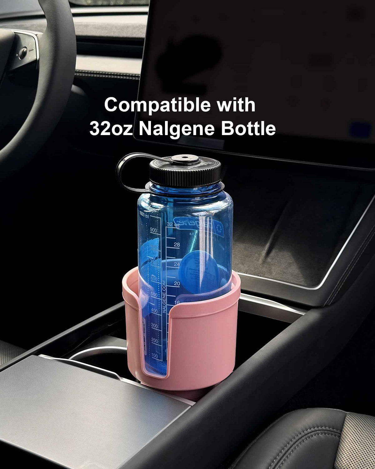 Car Cup Holder Expander for 32 (Large*1 / Pink)