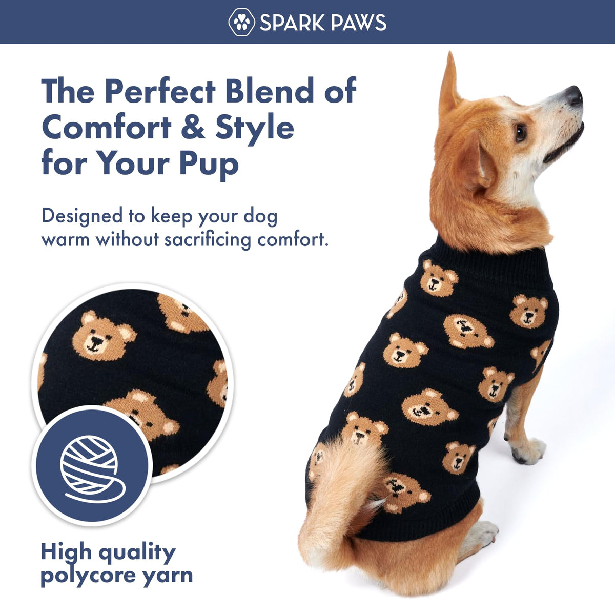 Knit Dog Sweater (Broken Teddy / 4XL)