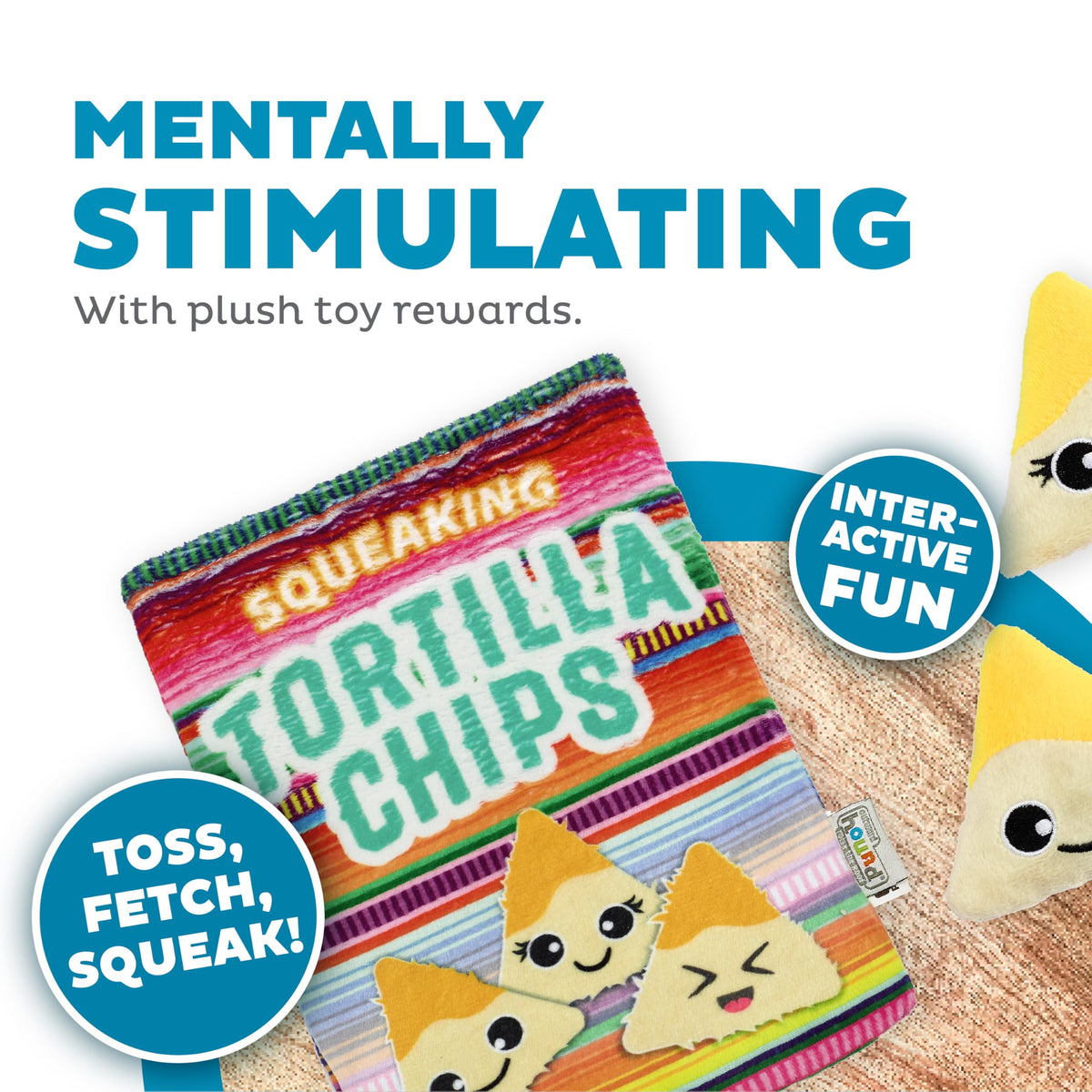 Snack Bag Tortilla Chips Puzzle Squeaky Dog Toys