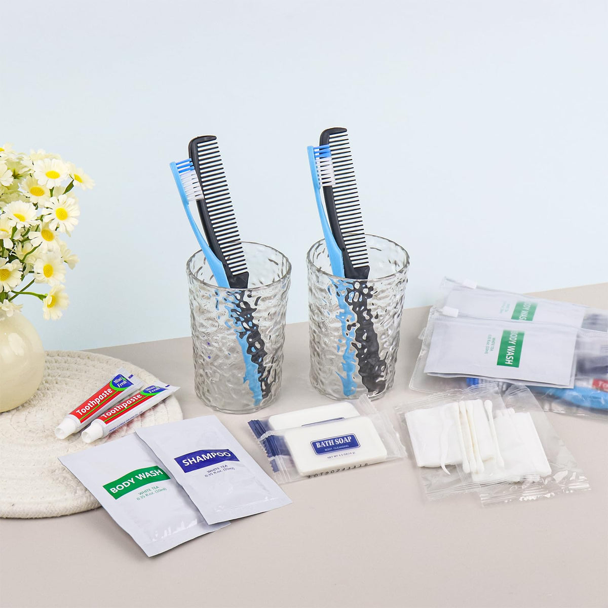 Pack of 10 Basic Toiletry Kits (Pack of 10)