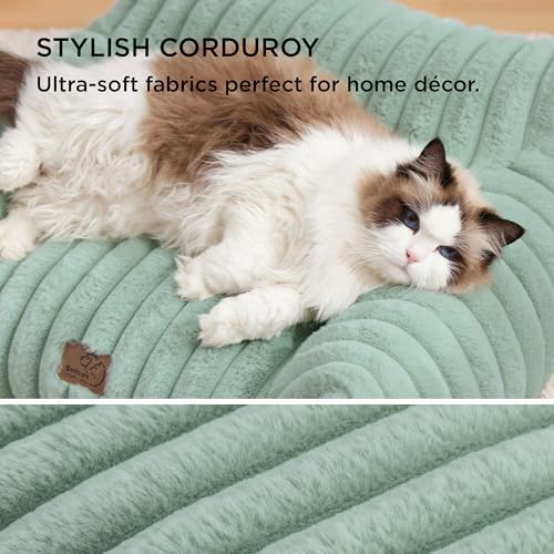 ComfyFleece® Shown on TV Fluffy Cute Dog Couch for Pets (30x20x10" / Garden Green)