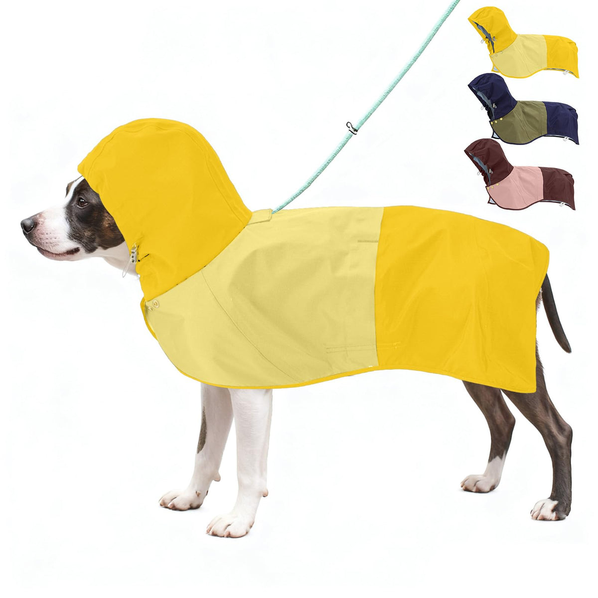 Waterproof Dog Raincoat with Hood (XX-Large / Yellow)