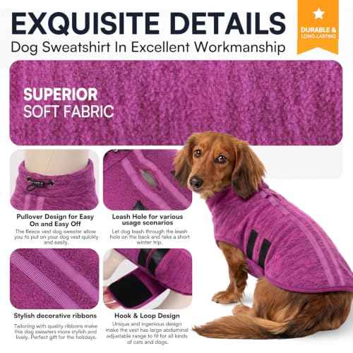 Dog Sweaters for Medium Dogs (Cationic Berry / Medium)