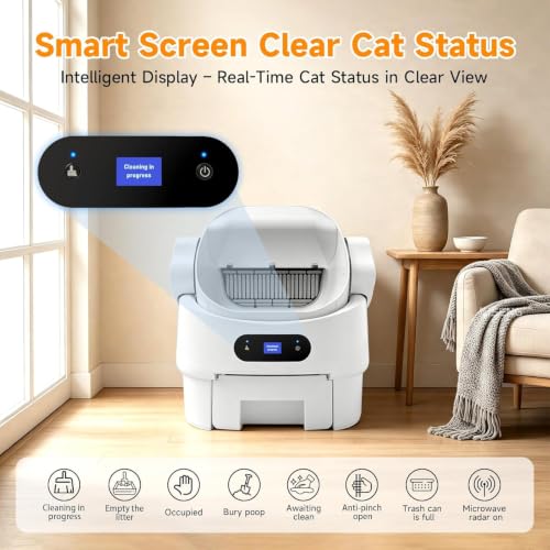 Automatic Cat Litter Box Open (Automatic-White)