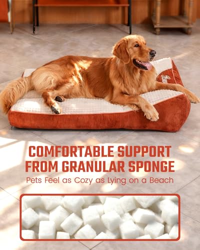 Washable Dog Bed with Removable Cover for Large Sized Dogs 36" L
