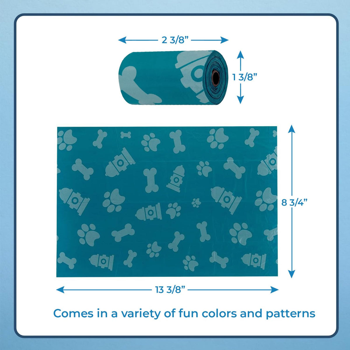 Poop Bags for Dogs (Assorted Colors 2 / 240 Bags)