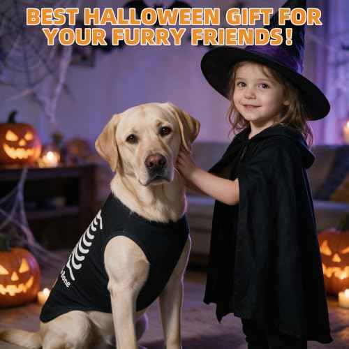 Halloween Dog Shirts for Large Dogs (Halloween Pattern / XXX-Large(Chest 31", Back 25"))