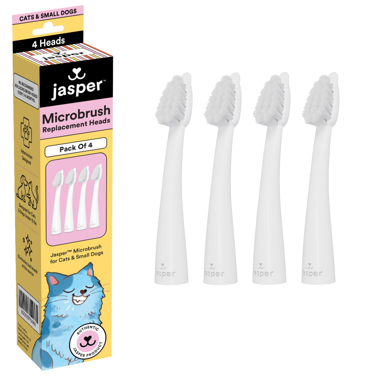 Microbrush Cat Toothbrush (Replacement Heads)