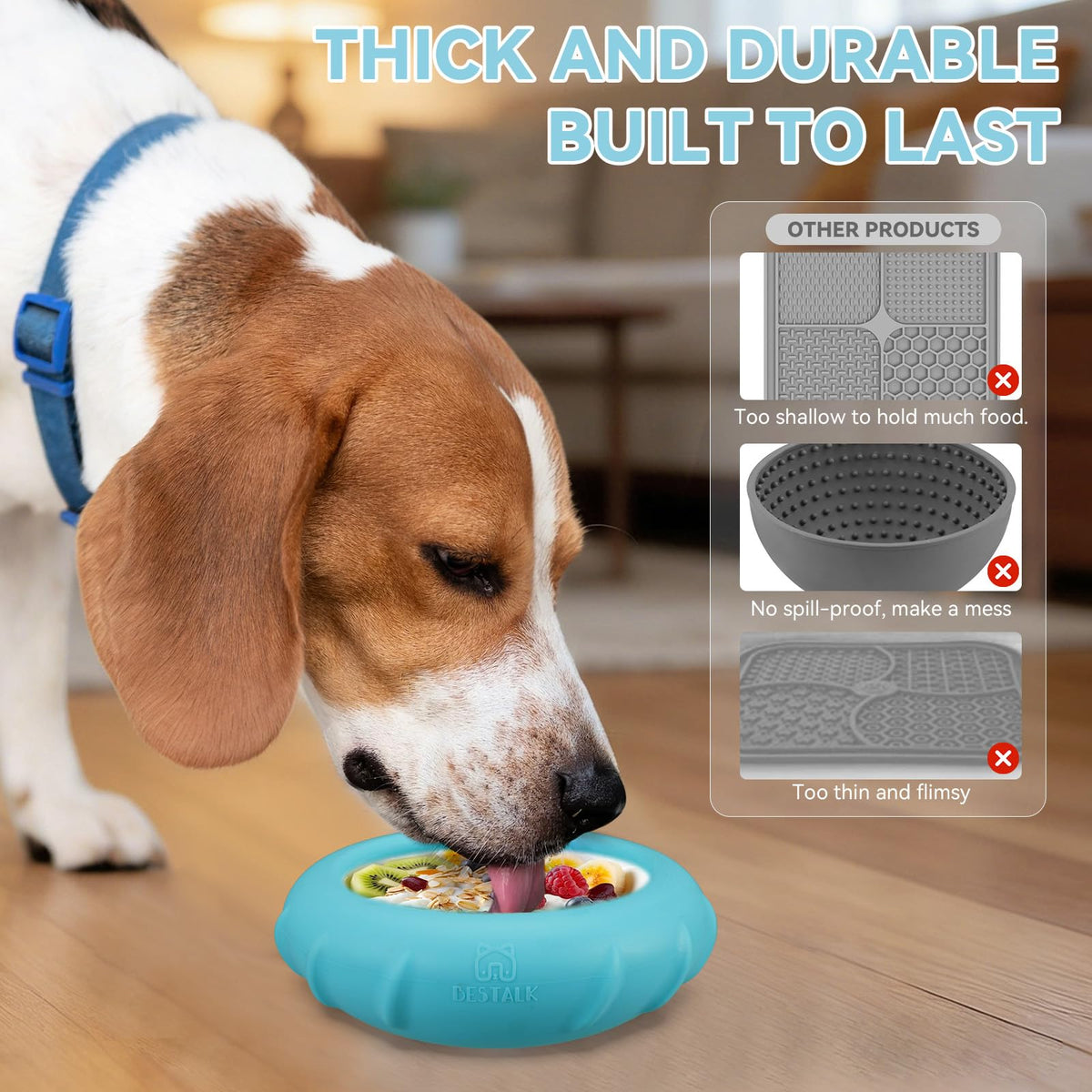 Dog Lick Bowl (Large / Teal)