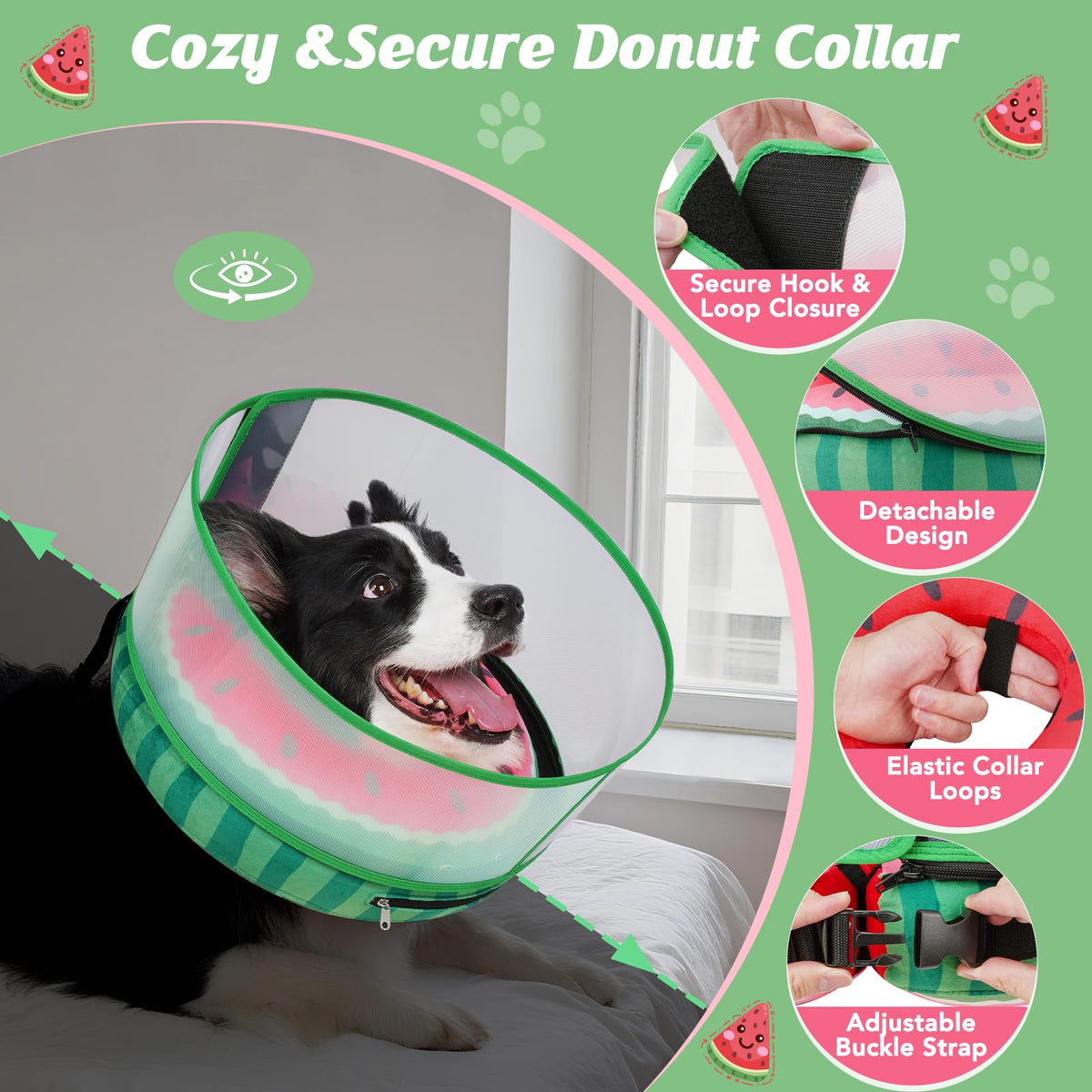Inflatable Dog Cone with Anti (S (Neck: 5"-8"))