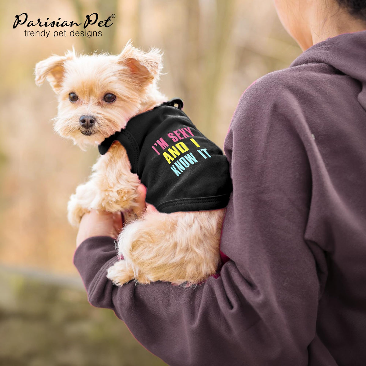 Dog Shirt 100% Cotton I am Sexy Shirts for Small Dogs (Small / Sexy and I Know It)
