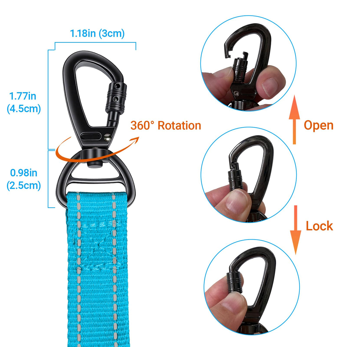 Dual Handle Bungee No (Blue)