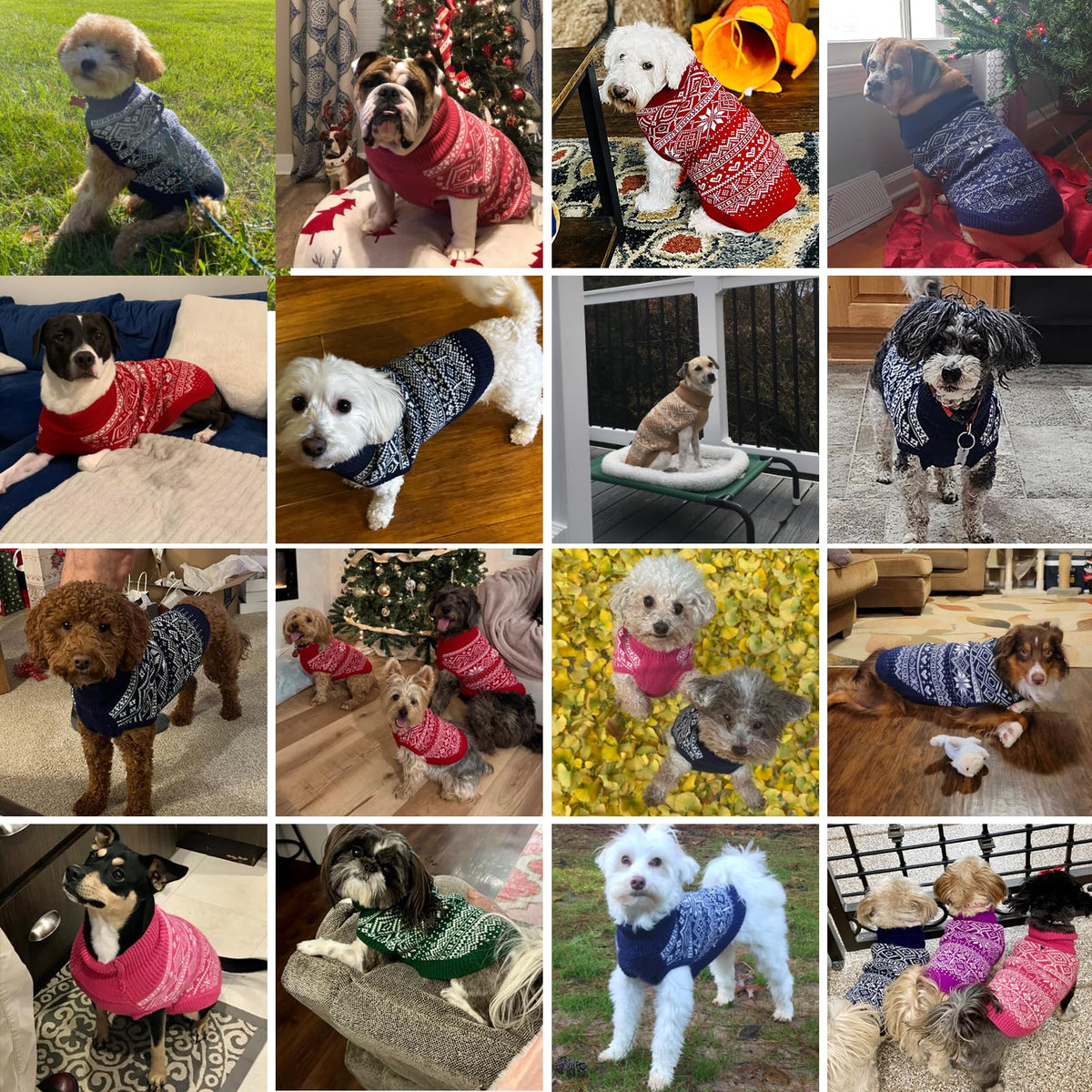 Dog Sweater Argyle (Pink / XX-Large)