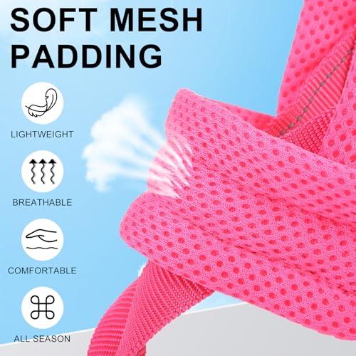 Dog Harness for Large Dogs (Dark pink / L: Chest 26"-32")