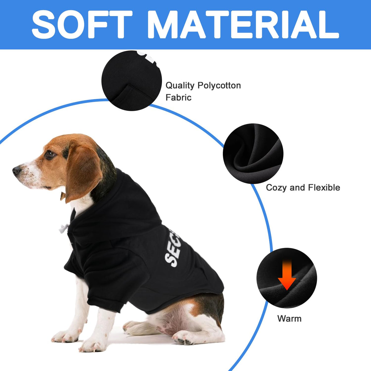 Dog Basic Hoodie Soft Dog Clothes Cold Weather Sweaters for Medium Large Dogs Cozy Fabric Warm Sweatshirt with Leash Hole for Boys (I Love My MOM / XS (Back: 10.24",Chest: 14.96", 2-5 lbs))