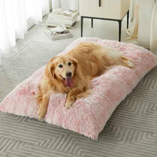 Dog Beds for Large Dogs (Pink / L(35x23 inch))