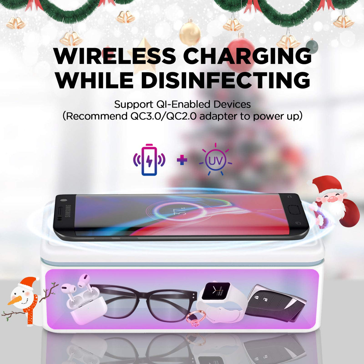 UV light Sanitizer Box (White)