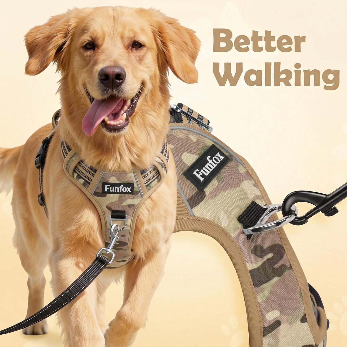 Dog Harness Small Sized Dog (Camo Brown / Small)