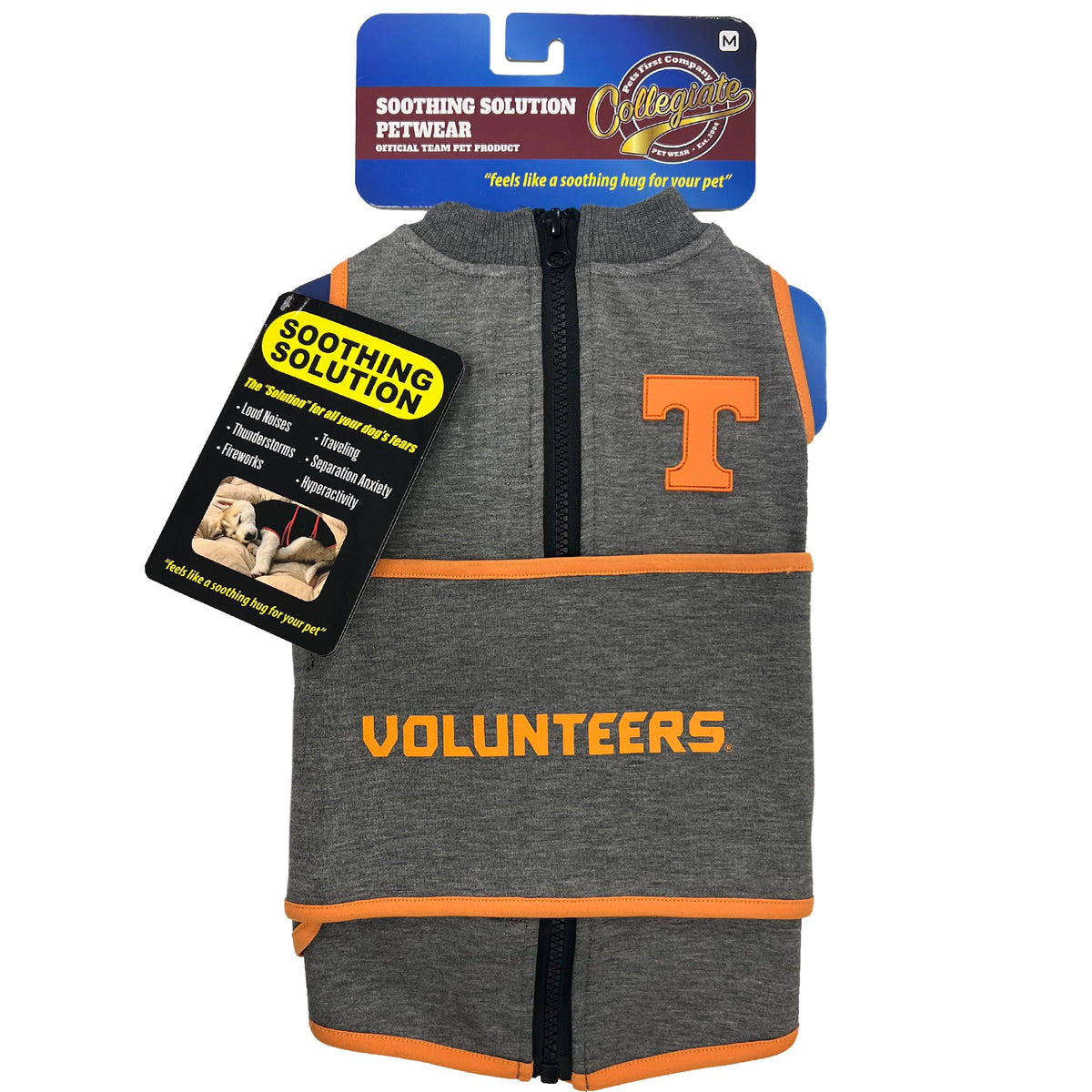 NCAA Tennessee Volunteers Dog Anxiety Shirt Calming Soothing Vest for Dogs Cats with Anxiety (Extra Small / Tennessee Volunteers)