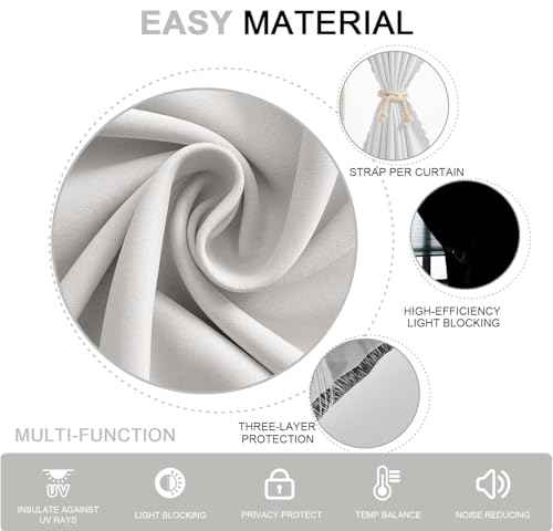 Adhesive Blackout Curtains (47"W x 59"L (Pack of 2) / White)