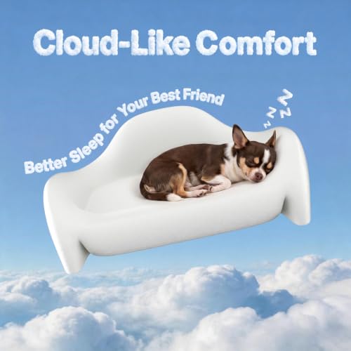 Dog Bed for Small Dogs with 3 Covers (Leather-Brick Red-Light Gray / 30"L x 22.5"W x 11.68"Th)