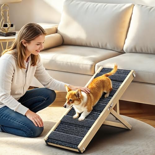 Dog Ramp for Couch Foldable (A-wood / 32")