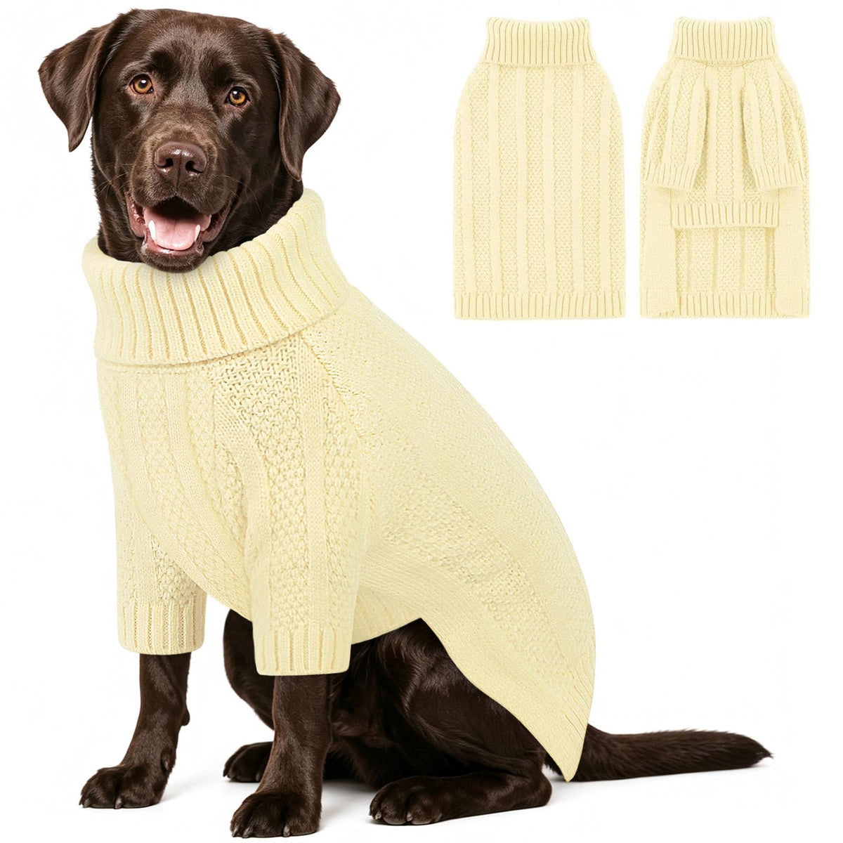 XXL Dog Sweater (XX-Large / Light Apricot)