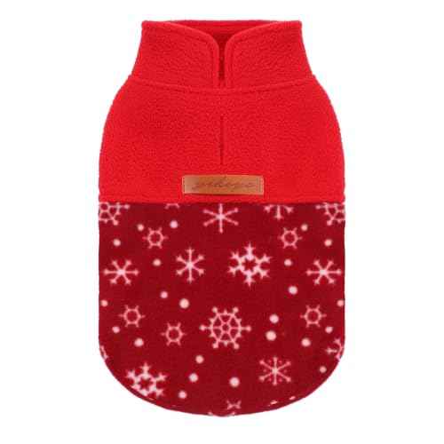 Dog Sweaters for Small Dogs Girl Boy Fleece Puppy Sweater Warm Soft Pet Holiday Clothes for Cats Dogs Chihuahua Sweatshirt Outfit (Red Giraffe / X-Small (Chest 13in ))