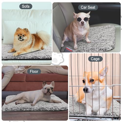 4 Pack Self Warming Cat Mat for Pets (22 x 35 Inch / Gray)