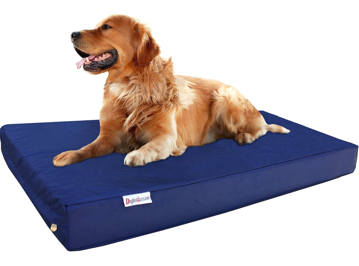 Extra Large Orthopedic Memory Foam Dog Bed (XL 40" Length X 35" Width / Ballistic in Blue)