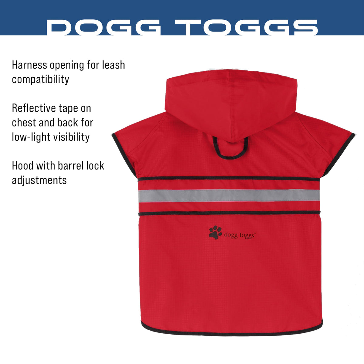 Dogg Toggs Raincoat (Red / X-Small)