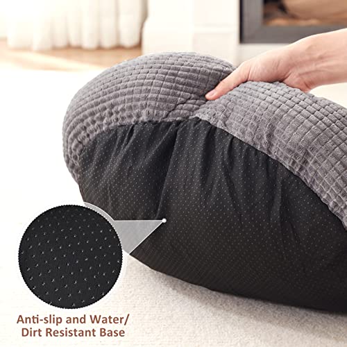 Dog Bed for Small Medium Dogs with Hooded Attached Washable (26.0"L x 26.0"W x 6.0"Th)