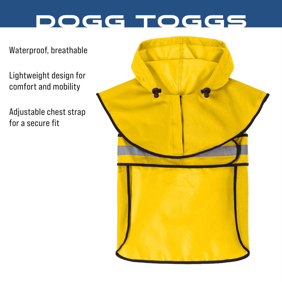 Dogg Toggs Raincoat (Yellow / X-Small)