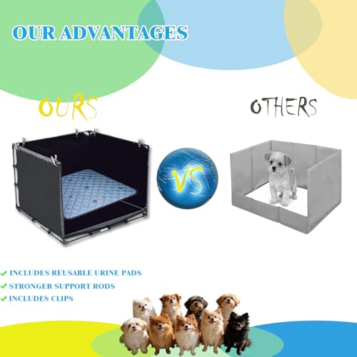 Dog Pee Pad Holder Tray with Washable Pee Pad